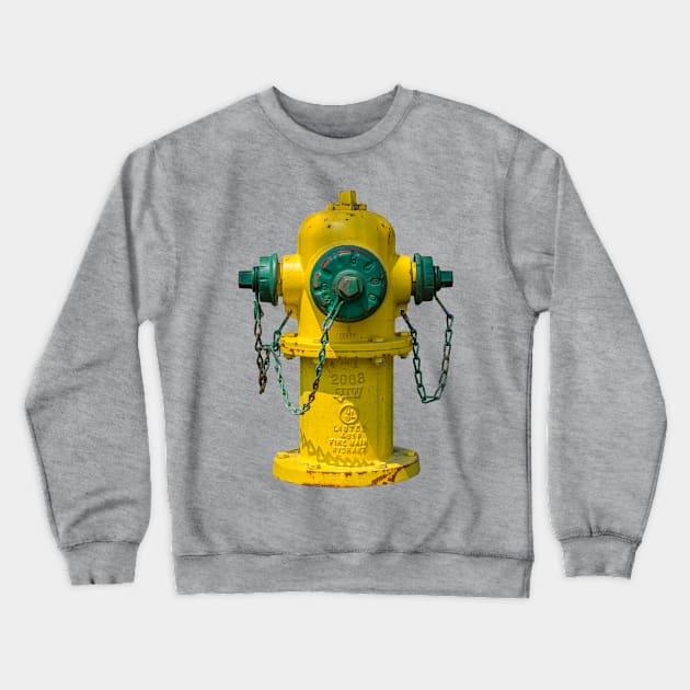 Yellow and Green East Jordan Iron Works Crewneck Sweatshirt by Enzwell